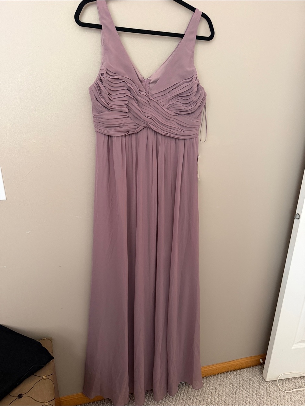 NWT Birdy Grey Dusky Mauve Sleeveless Chiffon Maxi Dress